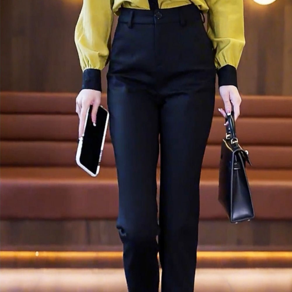 裾スリット入りストレートパンツ|オフィスカジュアル レディース 通販【ミレジェネ】