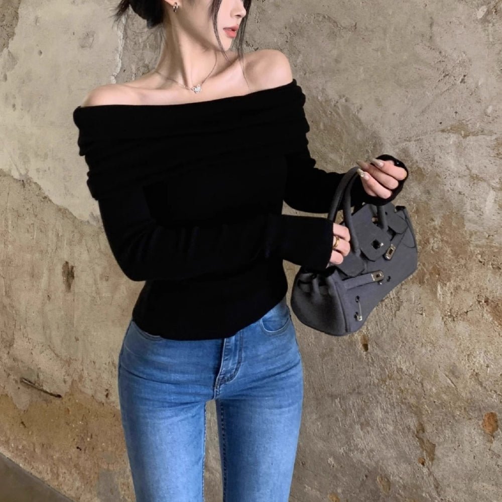 オフショルニット|オフィスカジュアル レディース 通販【ミレジェネ】