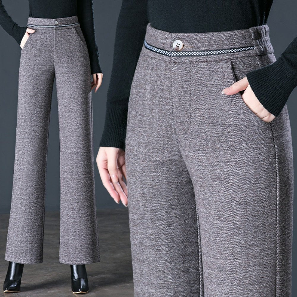 ツイード風ストレートパンツ|オフィスカジュアル レディース 通販 Millennial Generation【ミレジェネ】