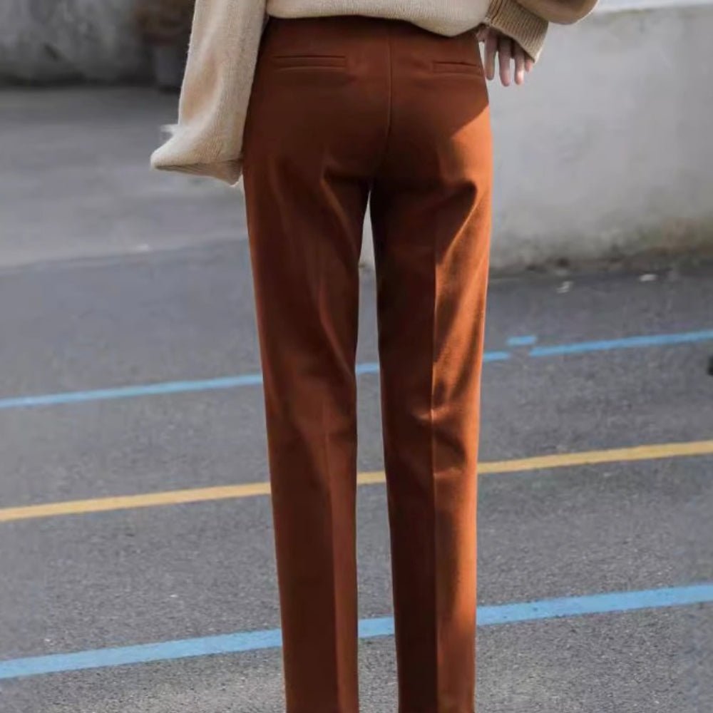 ウール地クロップドパンツ|オフィスカジュアル レディース 通販【ミレジェネ】