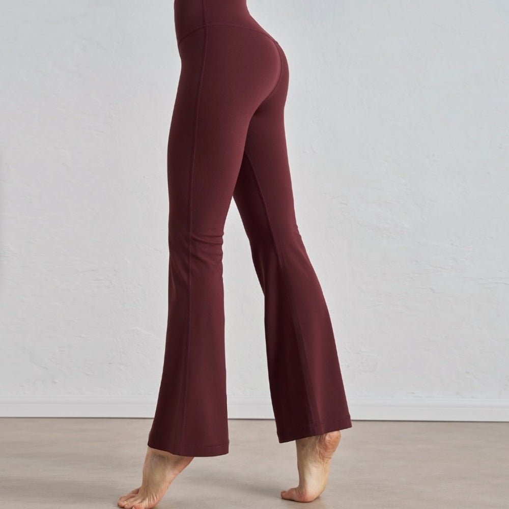 ハイウエストフレアレギンス|オフィスカジュアル レディース 通販【ミレジェネ】