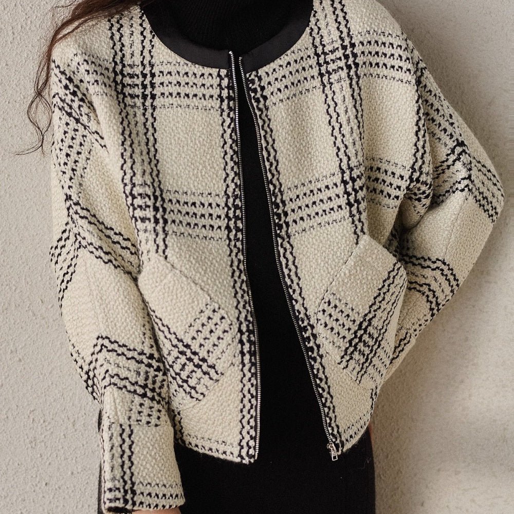 ラウンドネックジャケット|オフィスカジュアル レディース 通販【ミレジェネ】