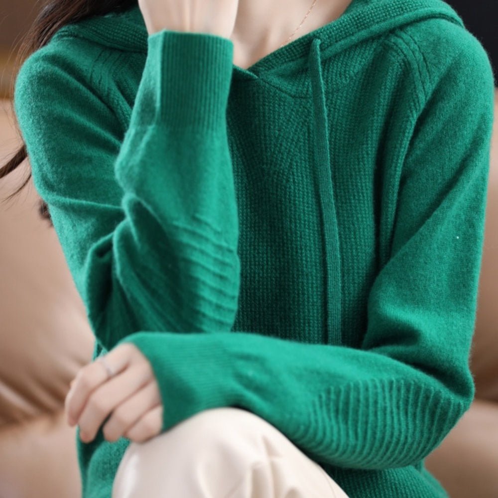 フード付きニット|オフィスカジュアル レディース 通販【ミレジェネ】