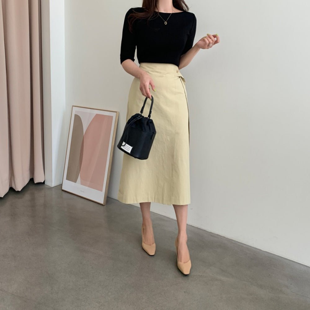 ボートネックシンプルTシャツ|オフィスカジュアル レディース 通販【ミレジェネ】