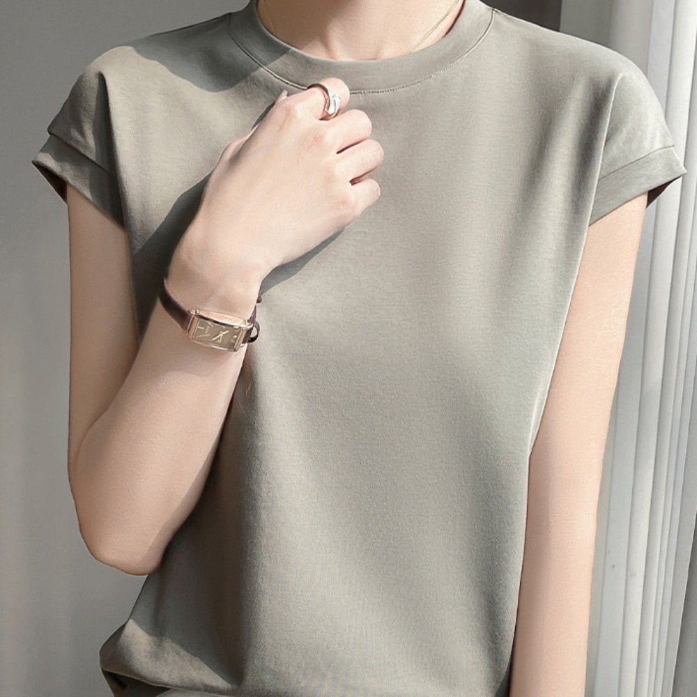 ラウンドネックTシャツ|オフィスカジュアル レディース 通販【ミレジェネ】