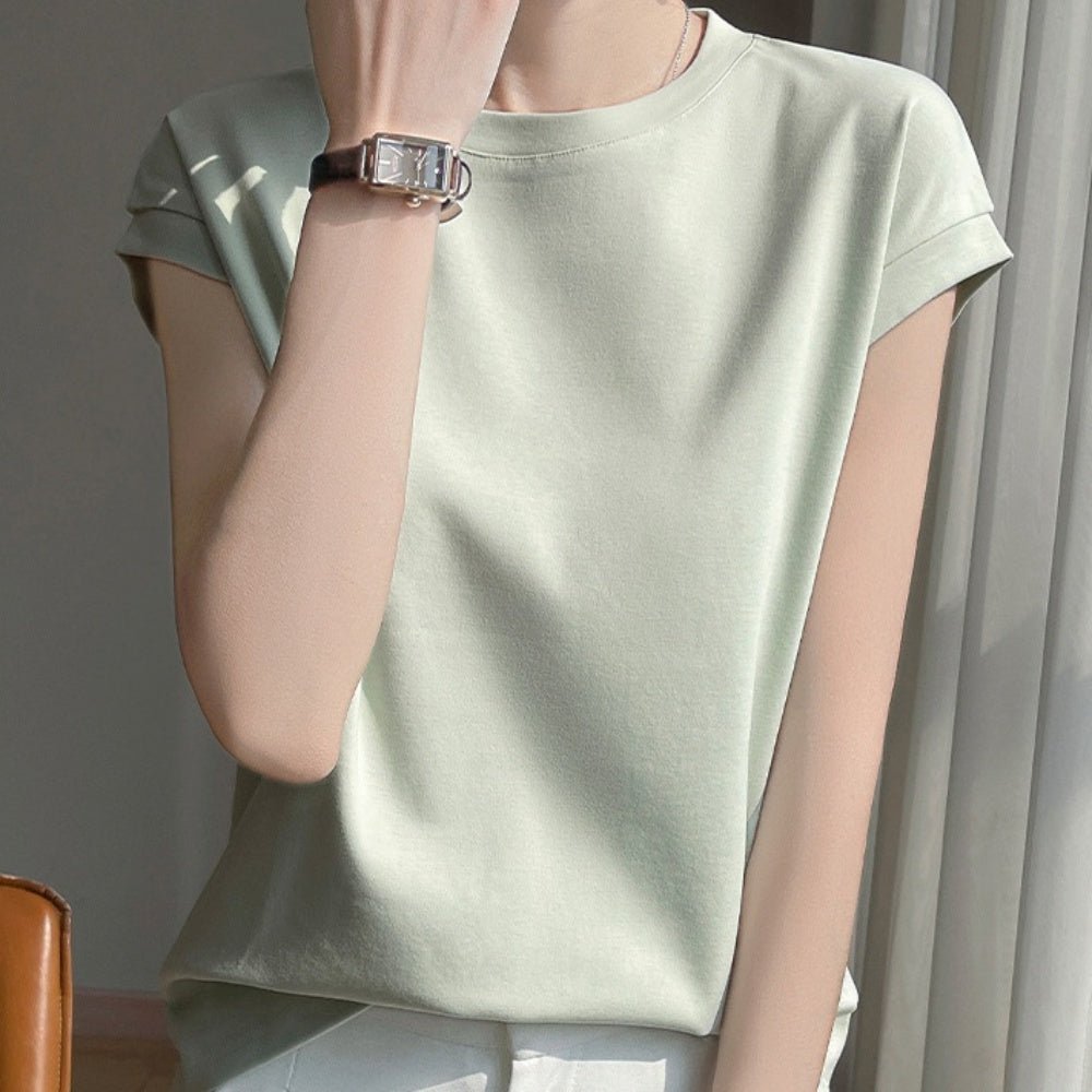 ラウンドネックTシャツ|オフィスカジュアル レディース 通販【ミレジェネ】