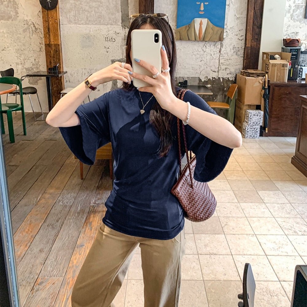 ウエストシェイプワイドスリーブTシャツ|オフィスカジュアル レディース 通販【ミレジェネ】