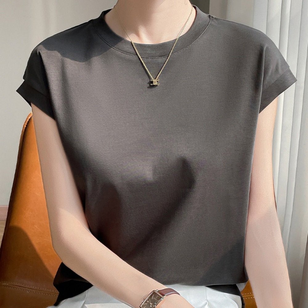 ラウンドネックTシャツ|オフィスカジュアル レディース 通販【ミレジェネ】