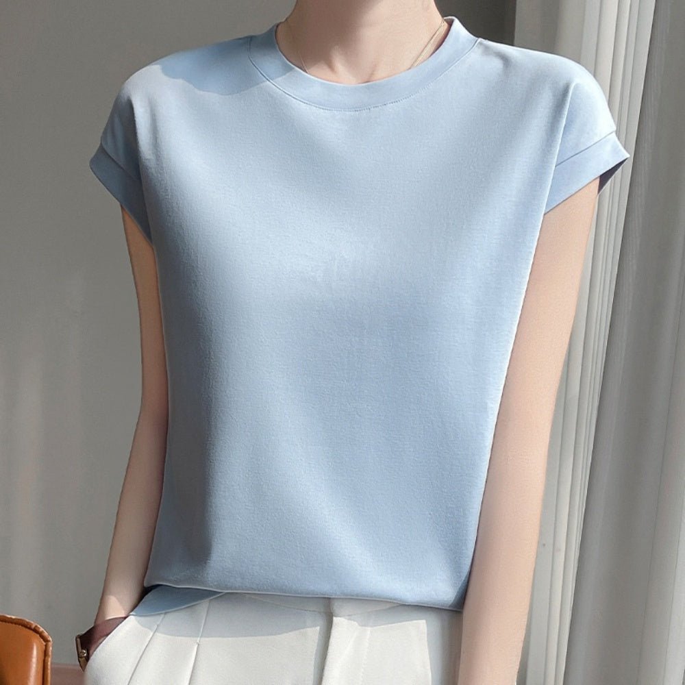 ラウンドネックTシャツ|オフィスカジュアル レディース 通販【ミレジェネ】