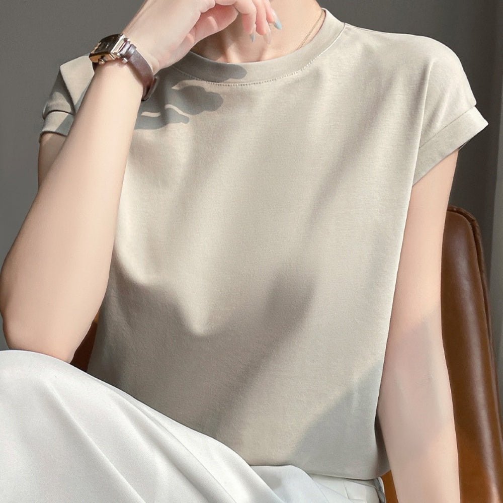 ラウンドネックTシャツ|オフィスカジュアル レディース 通販【ミレジェネ】