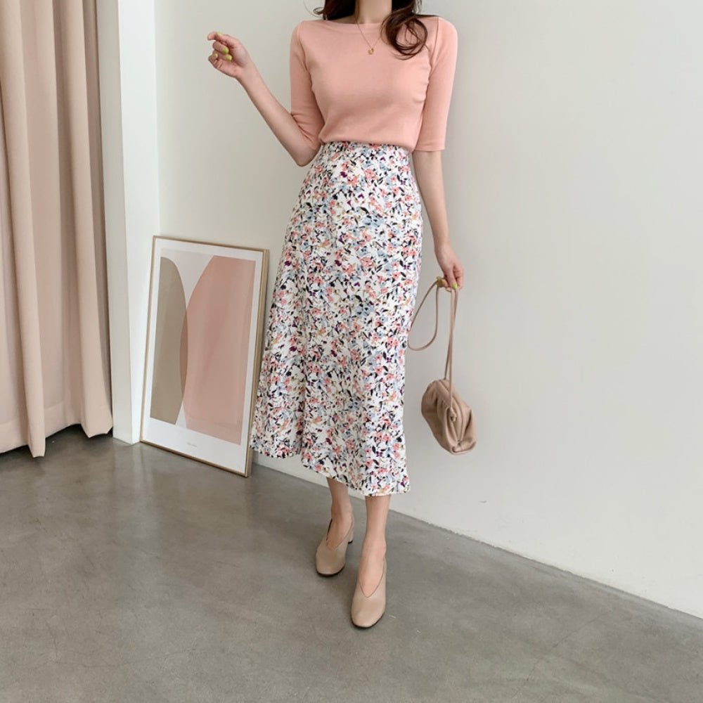 ボートネックシンプルTシャツ|オフィスカジュアル レディース 通販【ミレジェネ】