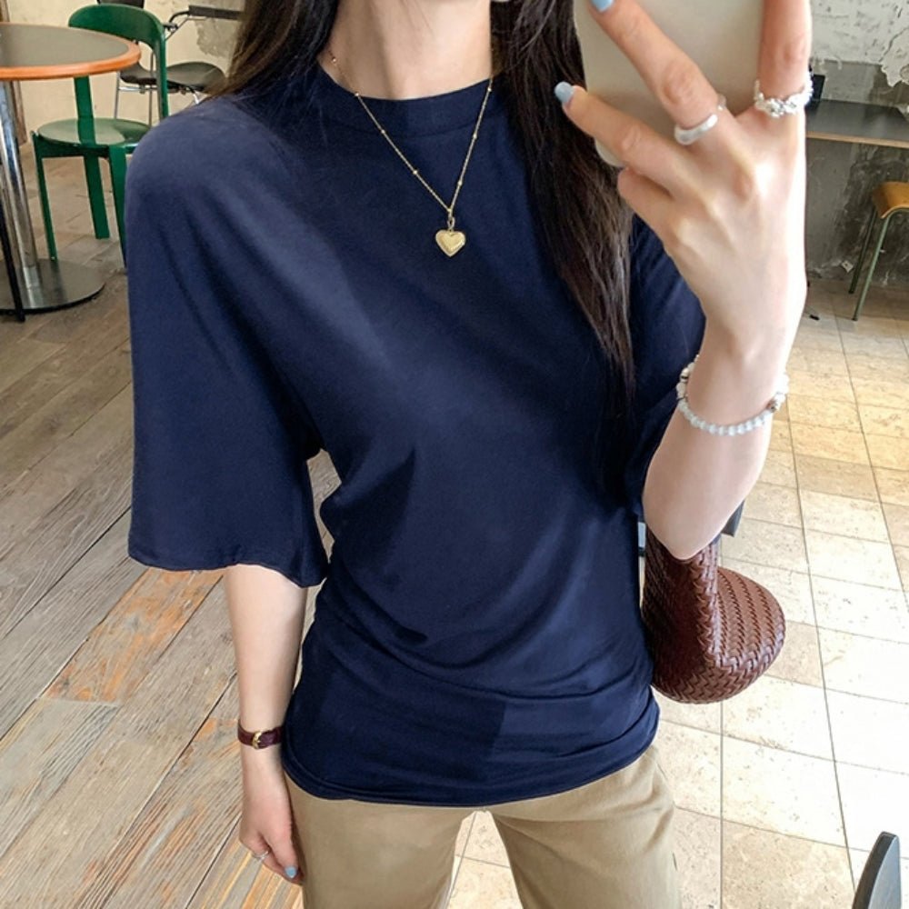 ウエストシェイプワイドスリーブTシャツ|オフィスカジュアル レディース 通販【ミレジェネ】