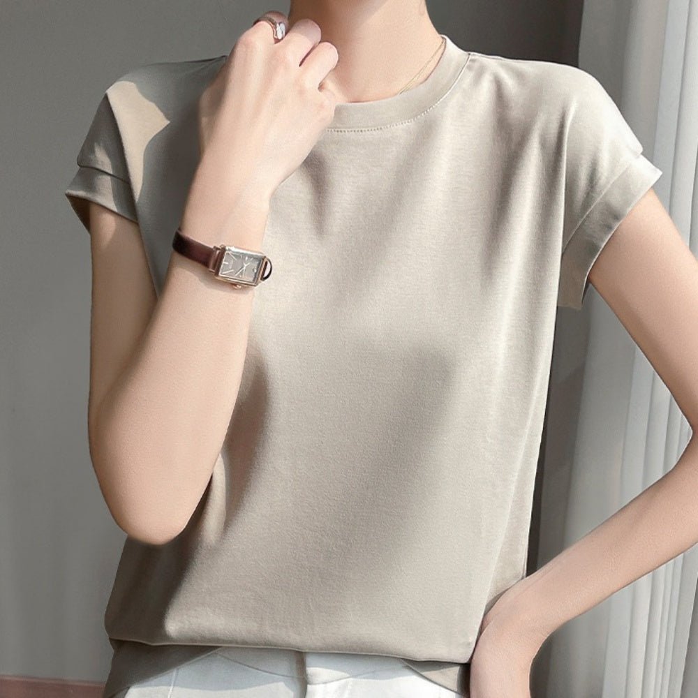 ラウンドネックTシャツ|オフィスカジュアル レディース 通販【ミレジェネ】