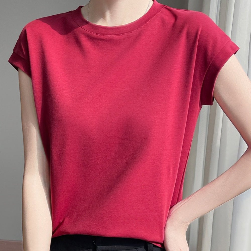 ラウンドネックTシャツ|オフィスカジュアル レディース 通販【ミレジェネ】