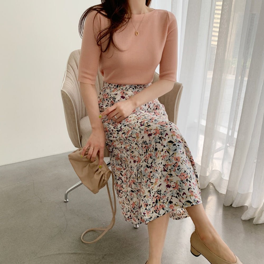 ボートネックシンプルTシャツ|オフィスカジュアル レディース 通販【ミレジェネ】