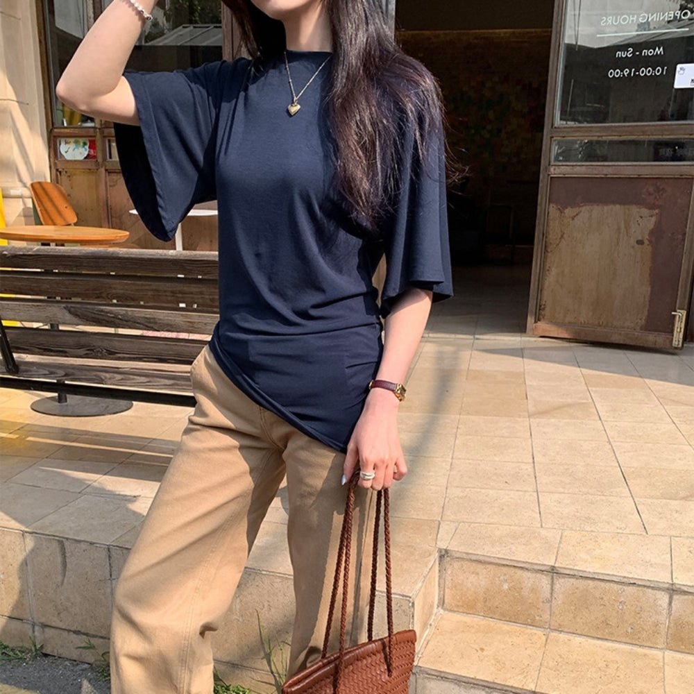 ウエストシェイプワイドスリーブTシャツ|オフィスカジュアル レディース 通販【ミレジェネ】