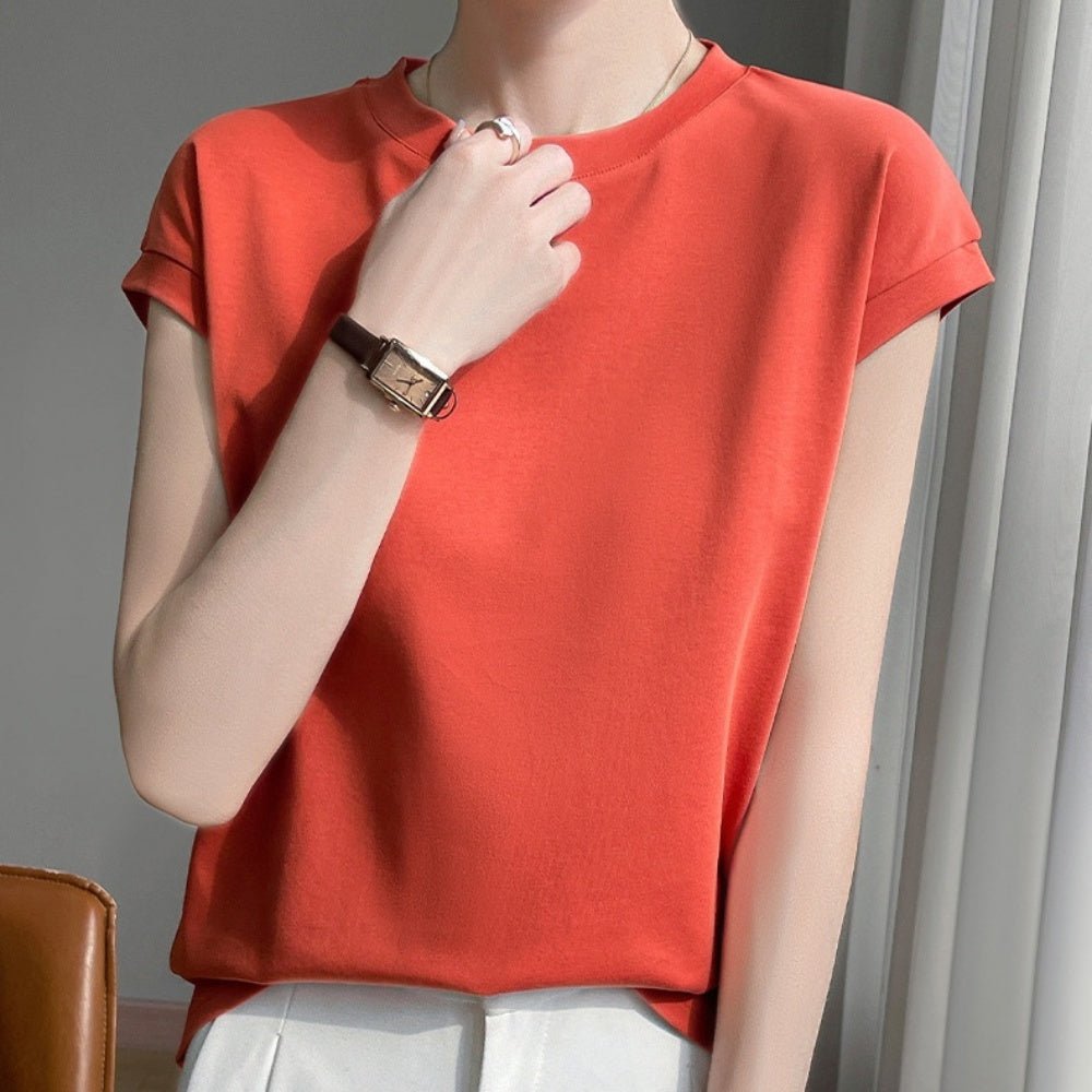 ラウンドネックTシャツ|オフィスカジュアル レディース 通販【ミレジェネ】