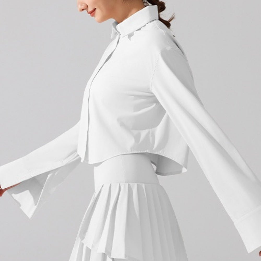 UVカットアクティブシャツブラウス|オフィスカジュアル レディース 通販【ミレジェネ】