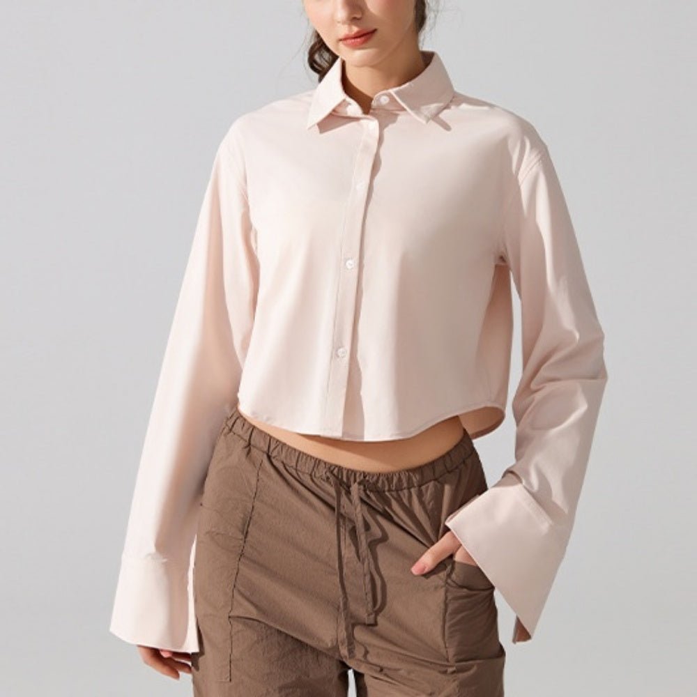 UVカットアクティブシャツブラウス|オフィスカジュアル レディース 通販【ミレジェネ】