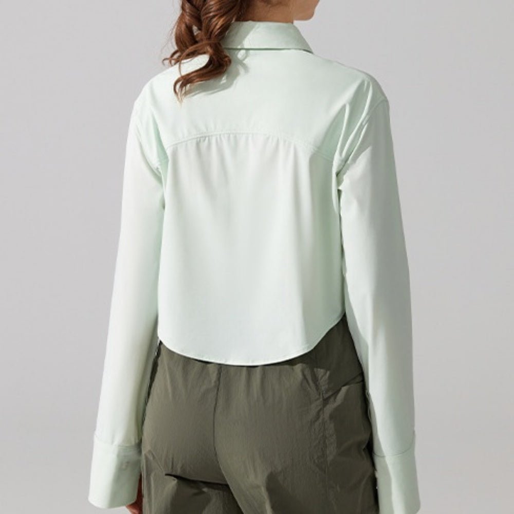 UVカットアクティブシャツブラウス|オフィスカジュアル レディース 通販【ミレジェネ】