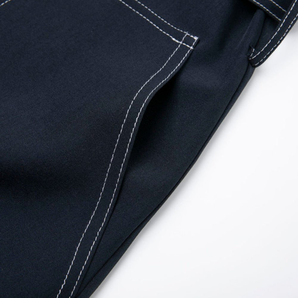 ベルト付きVネック前ボタンワンピース|オフィスカジュアル レディース 通販【ミレジェネ】