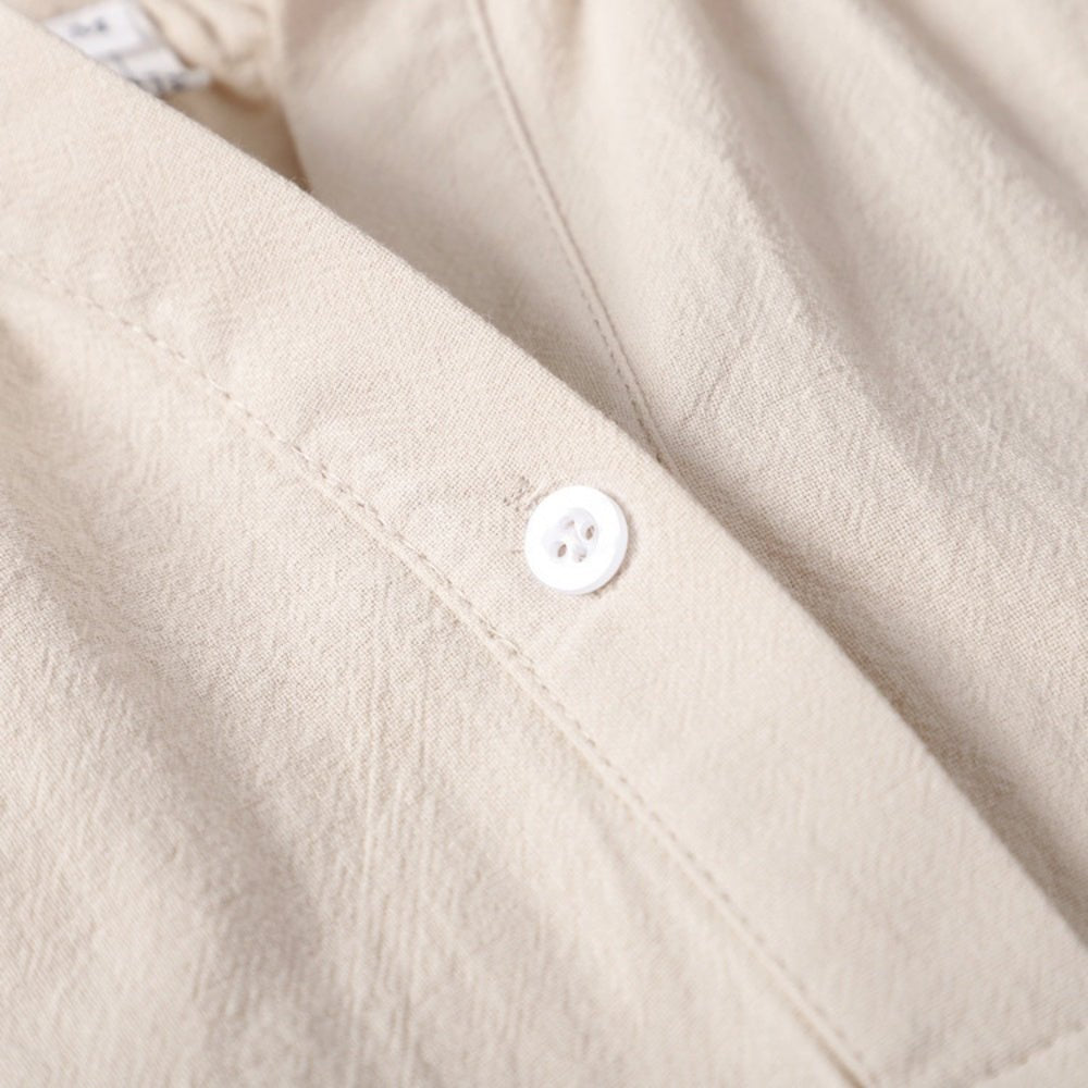 リネンVネックシャツワンピース|オフィスカジュアル レディース 通販【ミレジェネ】