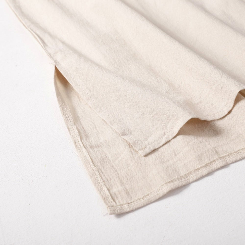 リネンVネックシャツワンピース|オフィスカジュアル レディース 通販【ミレジェネ】