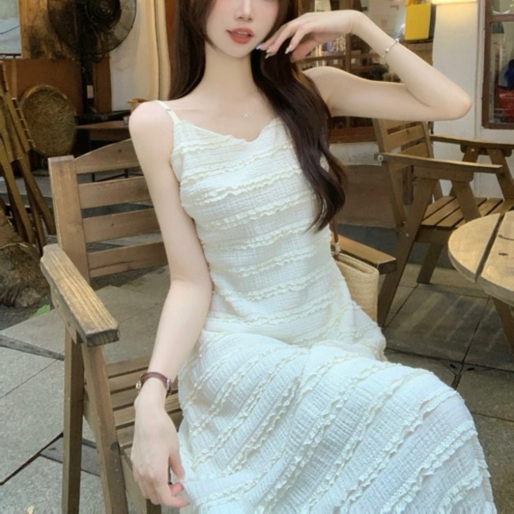 Vネックキャミソールワンピース|オフィスカジュアル レディース 通販【ミレジェネ】