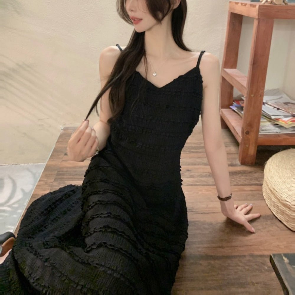 Vネックキャミソールワンピース|オフィスカジュアル レディース 通販【ミレジェネ】