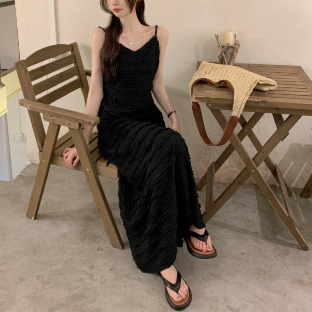 Vネックキャミソールワンピース|オフィスカジュアル レディース 通販【ミレジェネ】