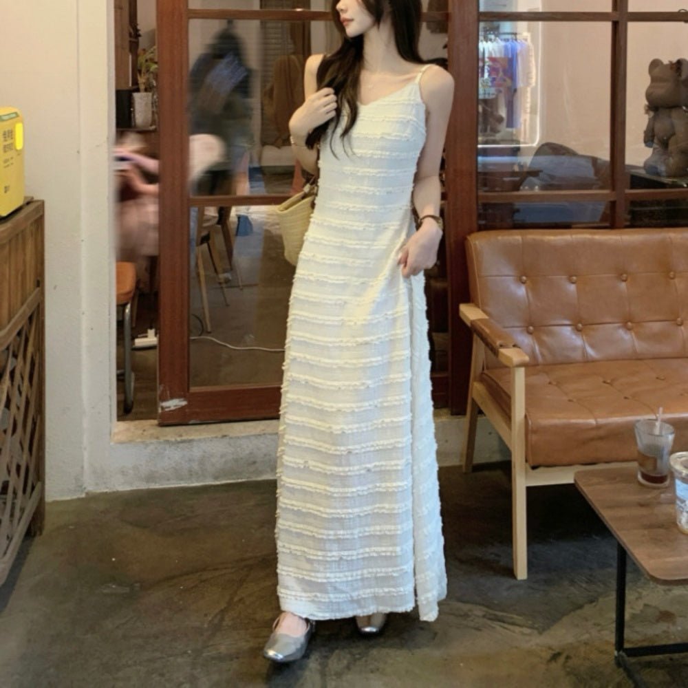 Vネックキャミソールワンピース|オフィスカジュアル レディース 通販【ミレジェネ】