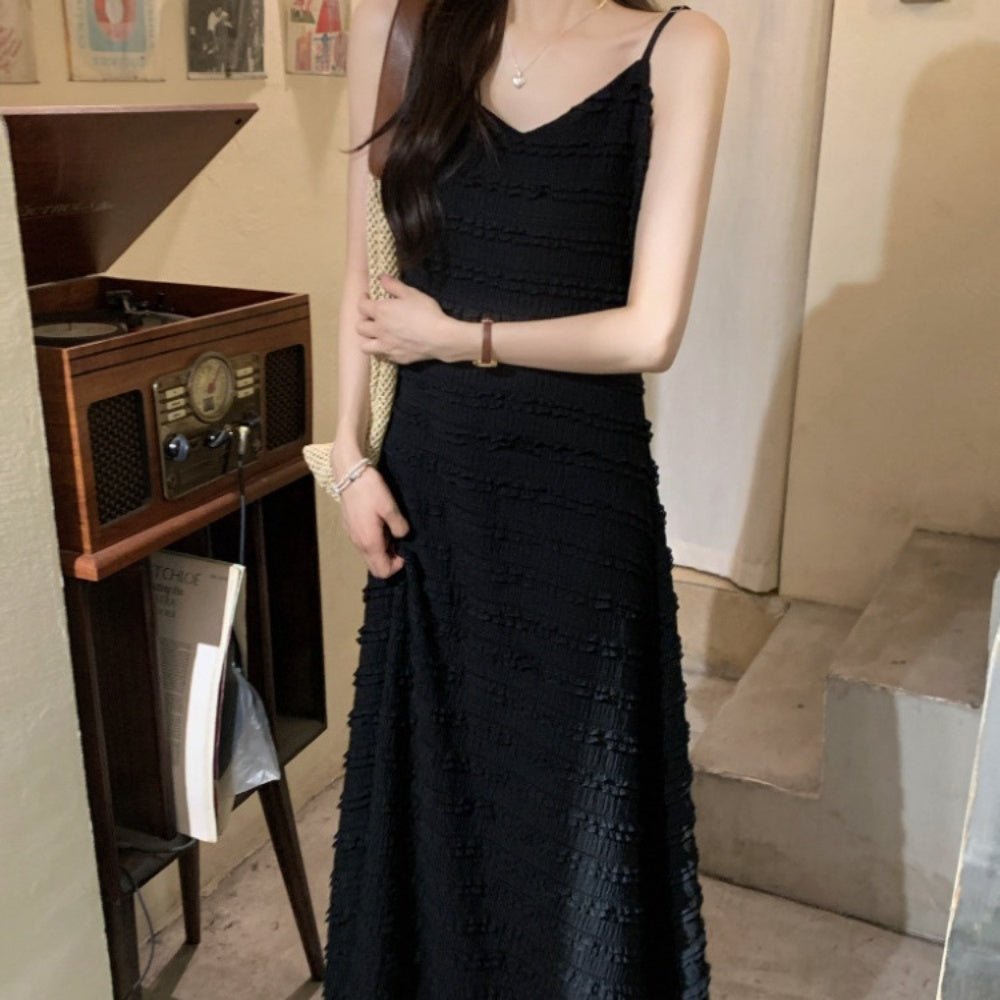 Vネックキャミソールワンピース|オフィスカジュアル レディース 通販【ミレジェネ】