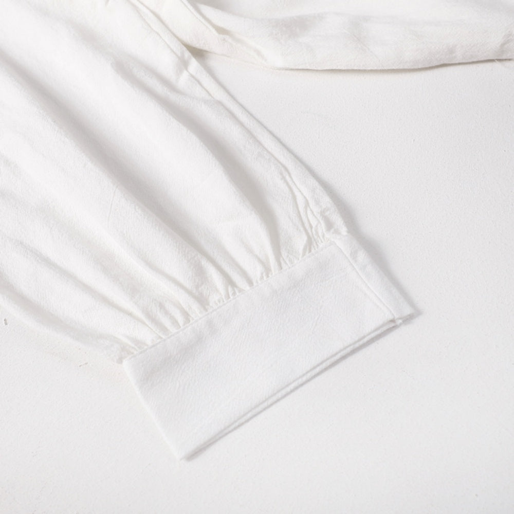 リネンVネックシャツワンピース|オフィスカジュアル レディース 通販【ミレジェネ】