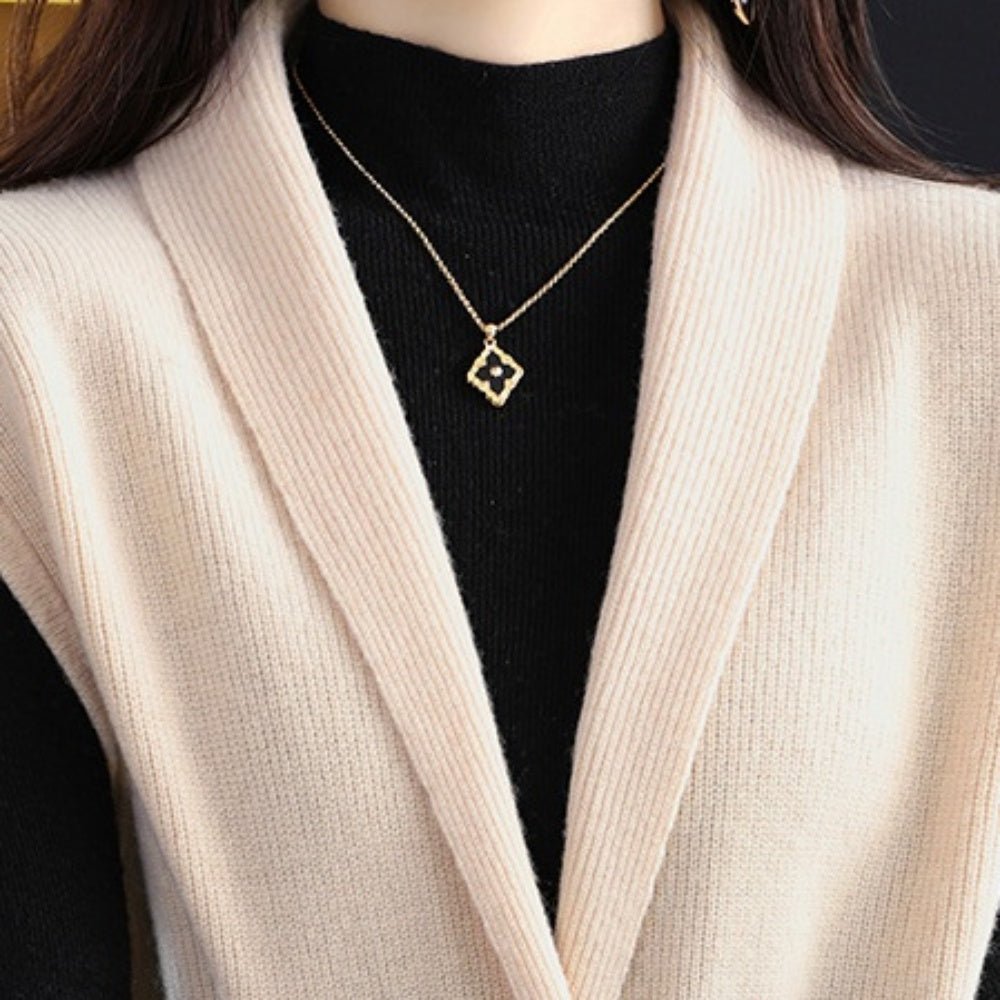 Vネックウエストマークベスト|オフィスカジュアル レディース 通販【ミレジェネ】