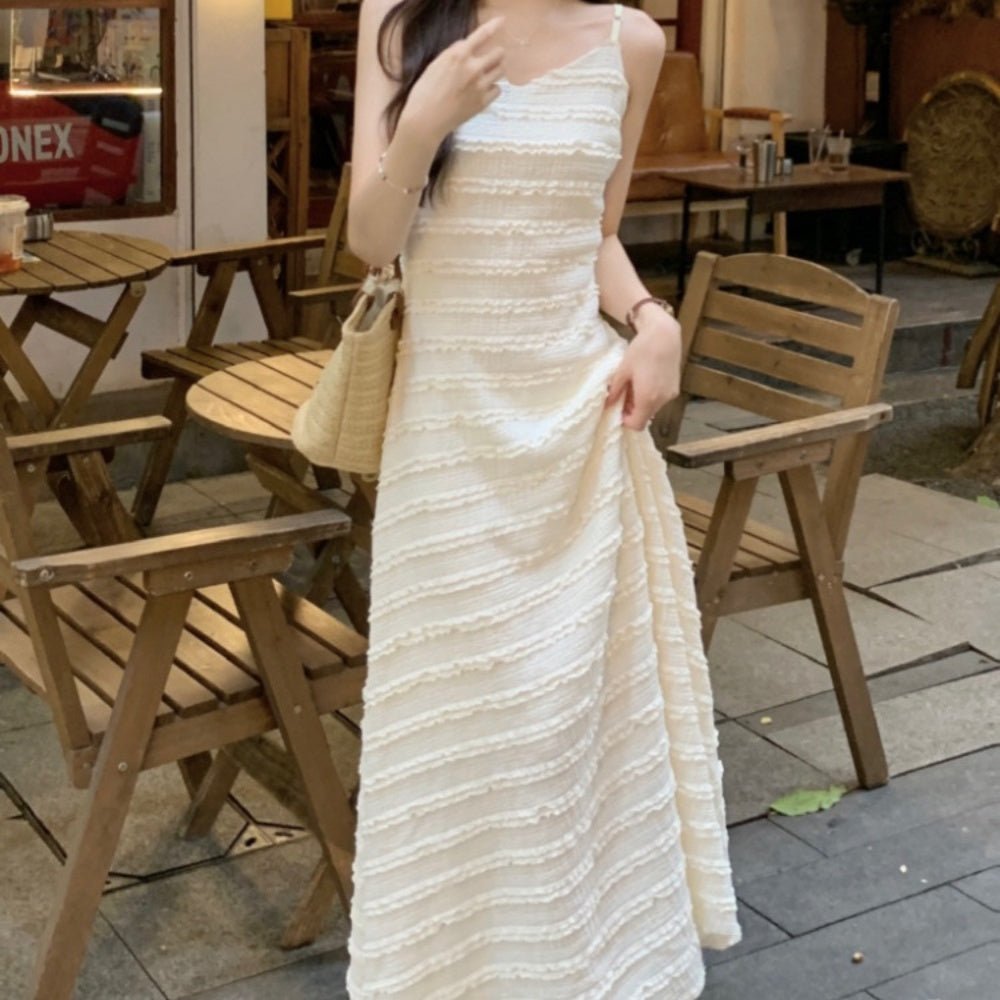 Vネックキャミソールワンピース|オフィスカジュアル レディース 通販【ミレジェネ】