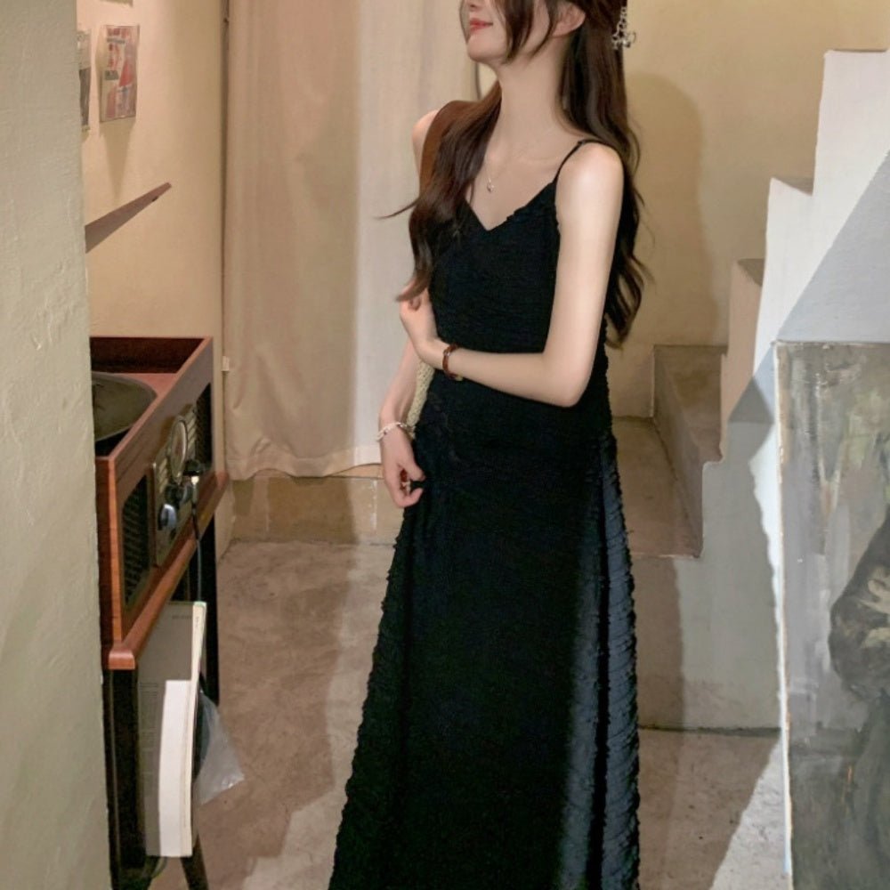 Vネックキャミソールワンピース|オフィスカジュアル レディース 通販【ミレジェネ】