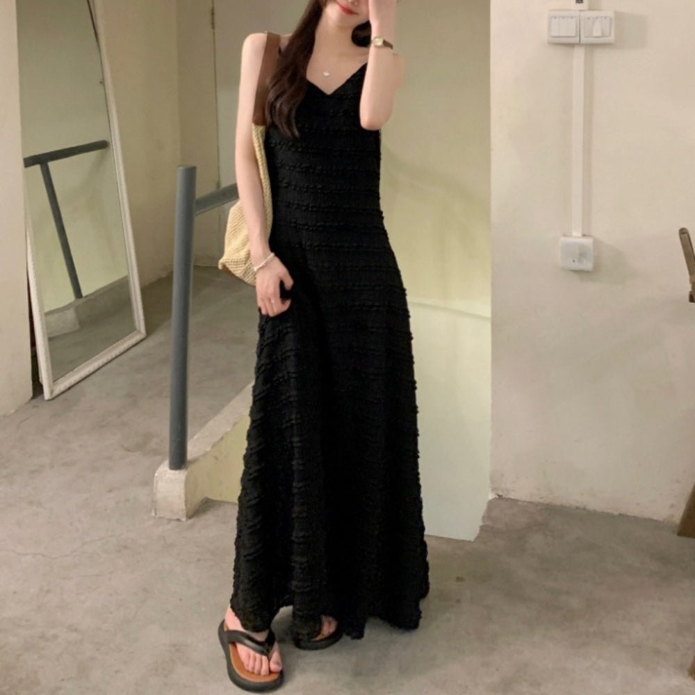 Vネックキャミソールワンピース|オフィスカジュアル レディース 通販【ミレジェネ】