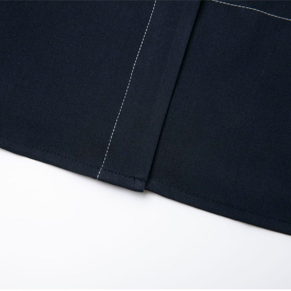 ベルト付きVネック前ボタンワンピース|オフィスカジュアル レディース 通販【ミレジェネ】