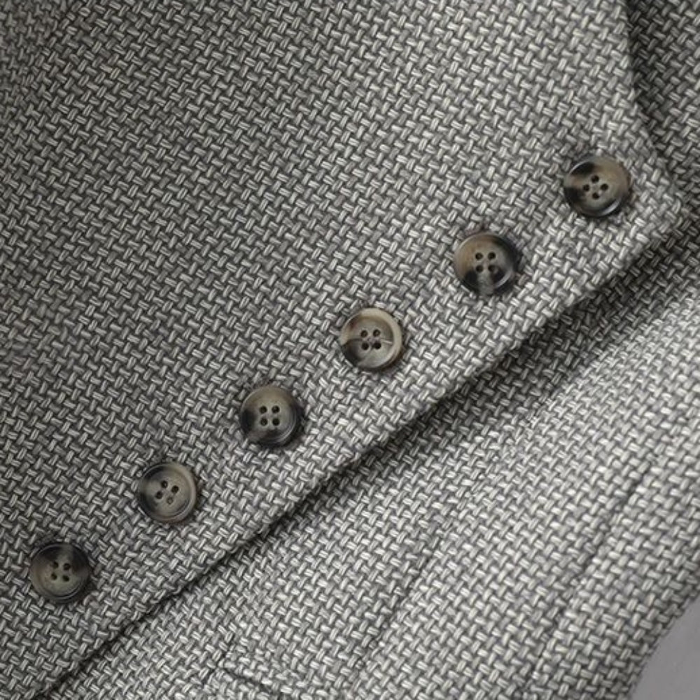 アシメボタンVネックベスト|オフィスカジュアル レディース 通販【ミレジェネ】