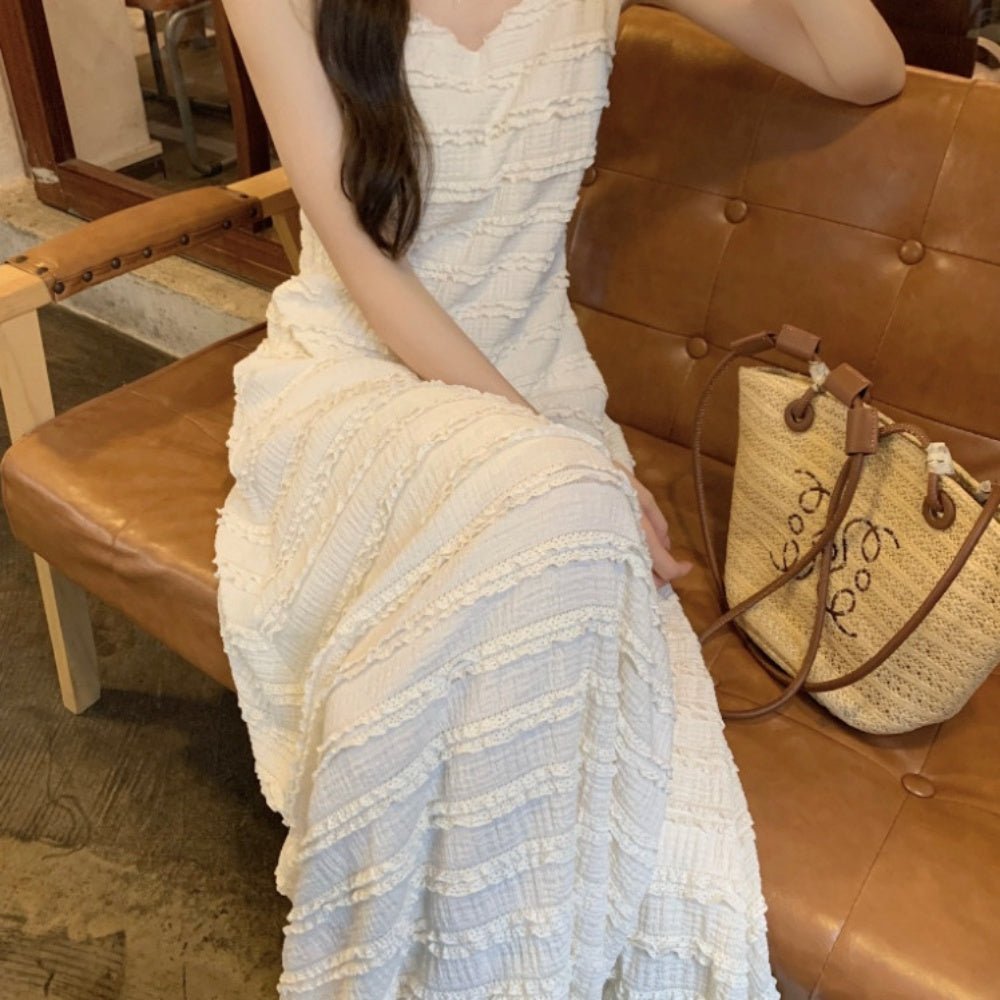 Vネックキャミソールワンピース|オフィスカジュアル レディース 通販【ミレジェネ】