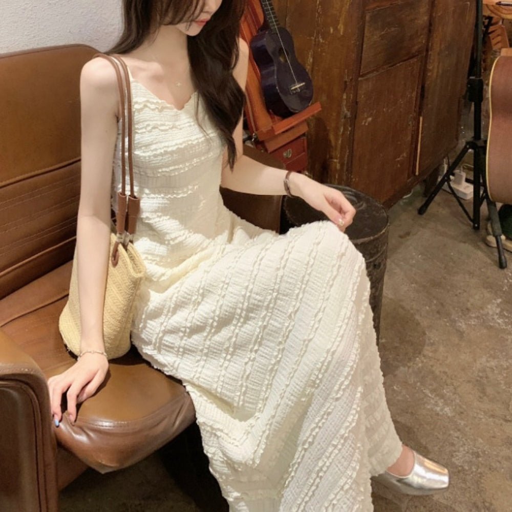 Vネックキャミソールワンピース|オフィスカジュアル レディース 通販【ミレジェネ】