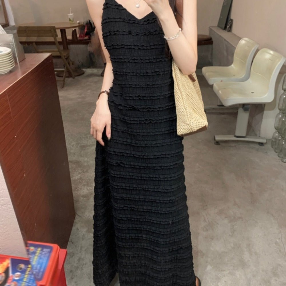 Vネックキャミソールワンピース|オフィスカジュアル レディース 通販【ミレジェネ】