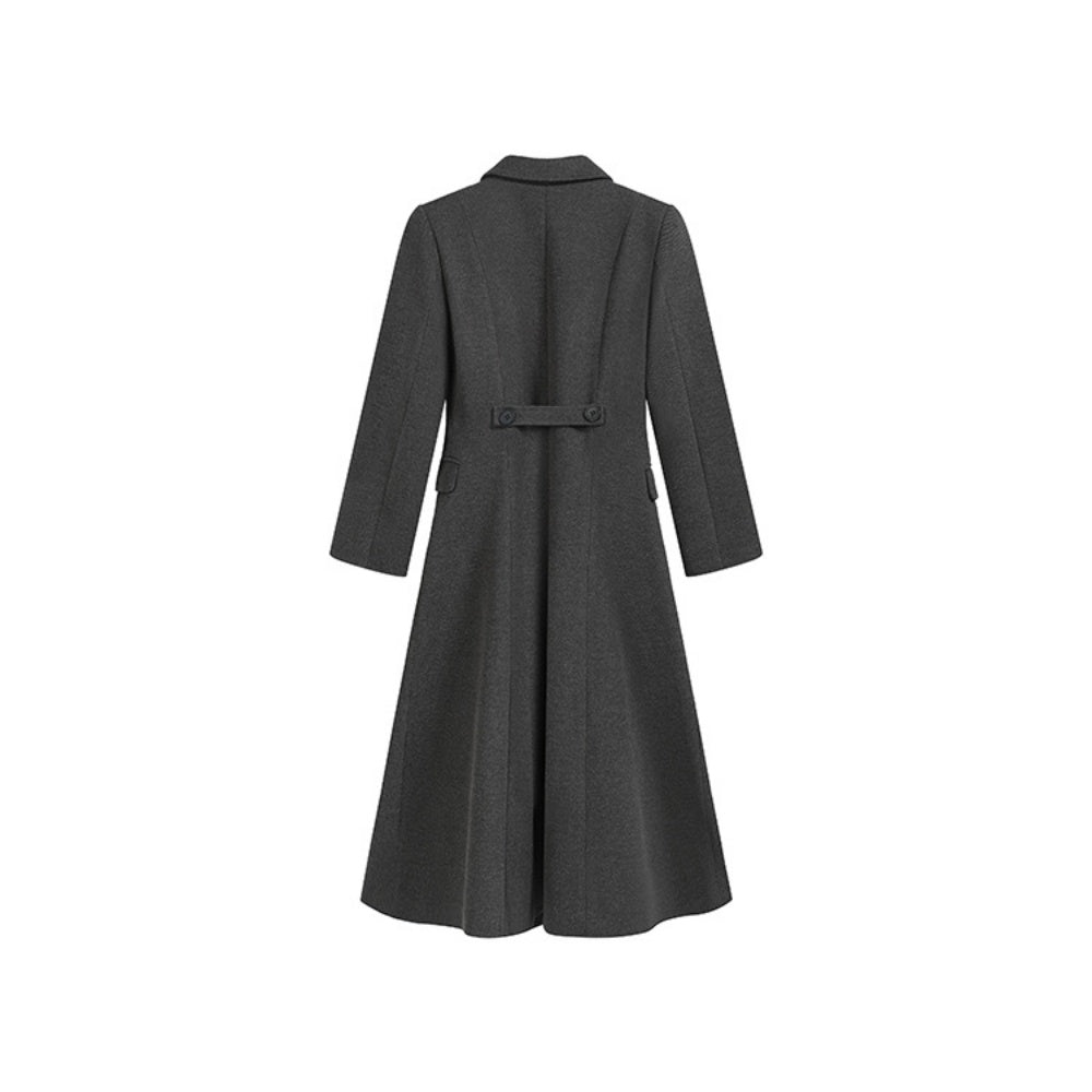 Wボタンロングコート|オフィスカジュアル レディース 通販【ミレジェネ】