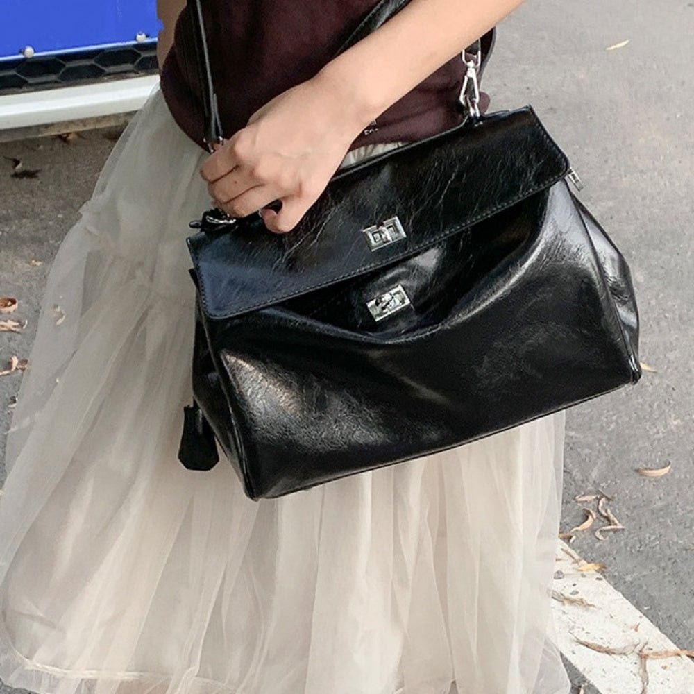 Wターンロックフラップバッグ|オフィスカジュアル レディース 通販【ミレジェネ】