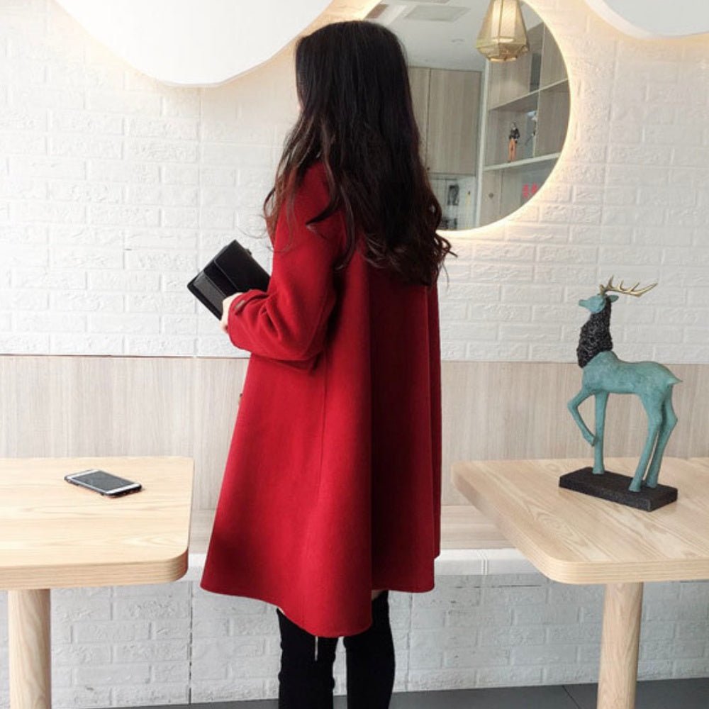 Wボタンウールコート|オフィスカジュアル レディース 通販【ミレジェネ】