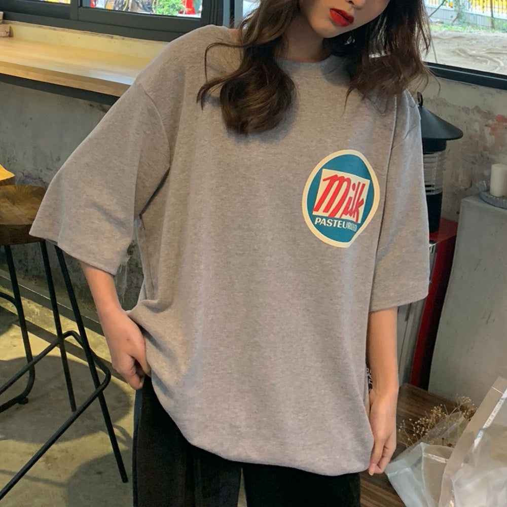 オーバーサイズmilkロゴTシャツ – Millennial Generation