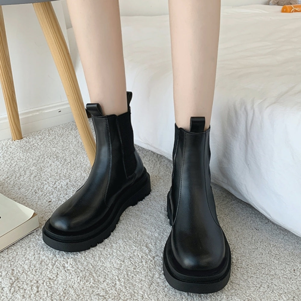厚底サイドゴアチェルシーブーツ