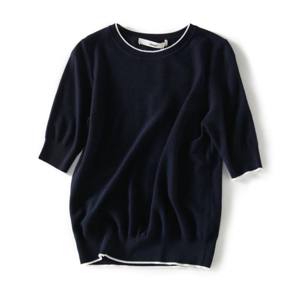 プルオーバーニットカットソー