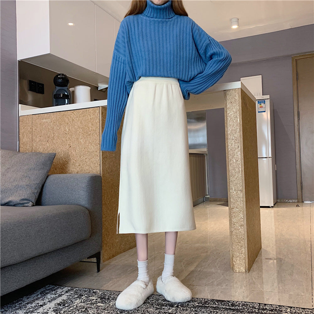 Aラインニットスカート