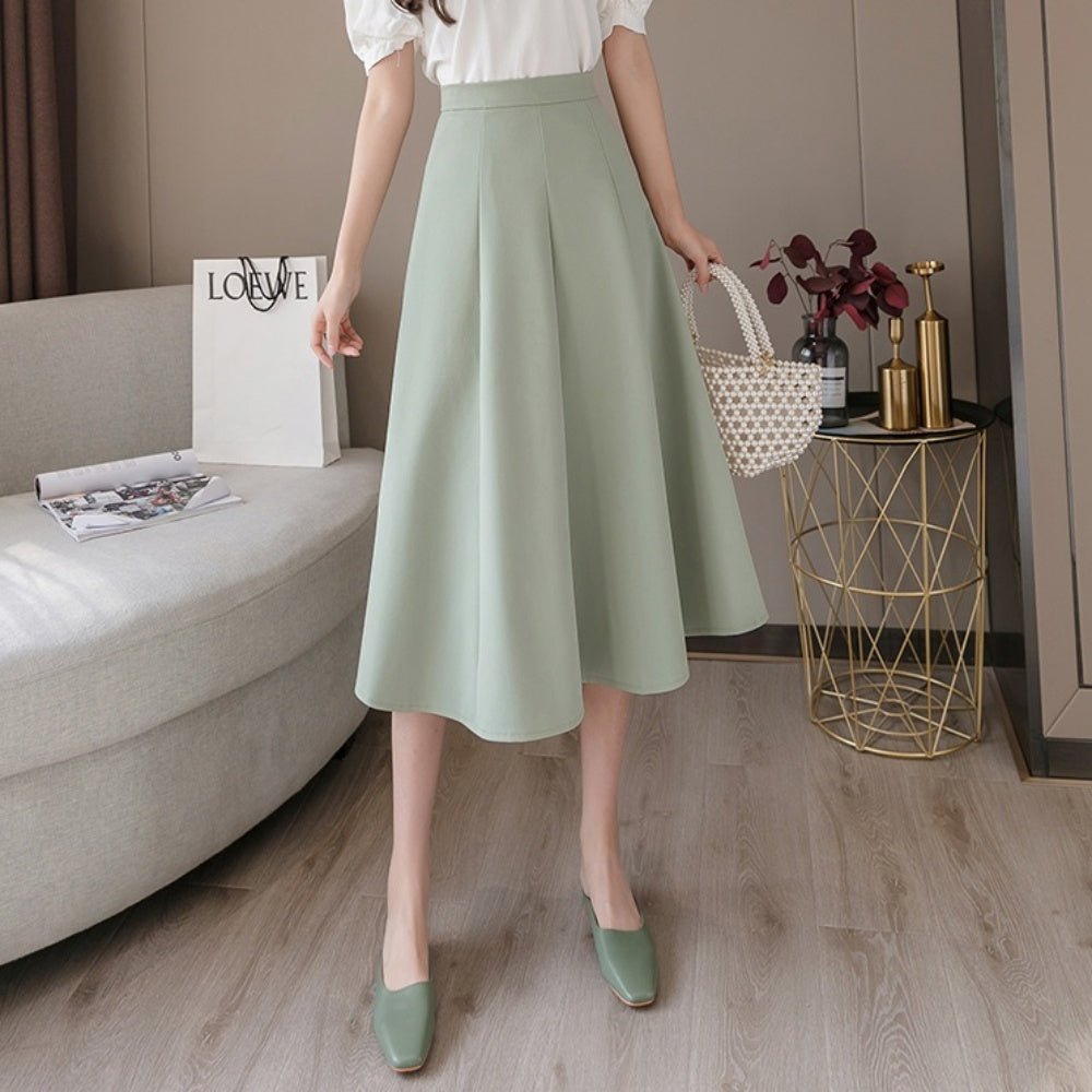 Aラインミディアム丈スカート|オフィスカジュアル レディース 通販【ミレジェネ】